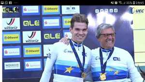 Die Steher-Europameister Franz Schiewer und Gerd Gessler, Foto: Caro Andreck (Bild: 1/3)