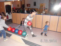 Große und kleine Sportler