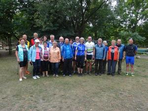 am historischen Kornspeicher in Straupitz