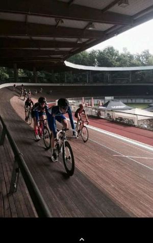 Paul Groß im Albert-Richter-Radstadion, Köln