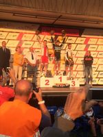 Thüringenrundfahrt - 2. Etappe 2. Platz Maria Lach (POL) 1. Platz Lex Albrecht (TIB) 3. Platz Romy Kasper (GER) v.li. (Bild: 2/3)